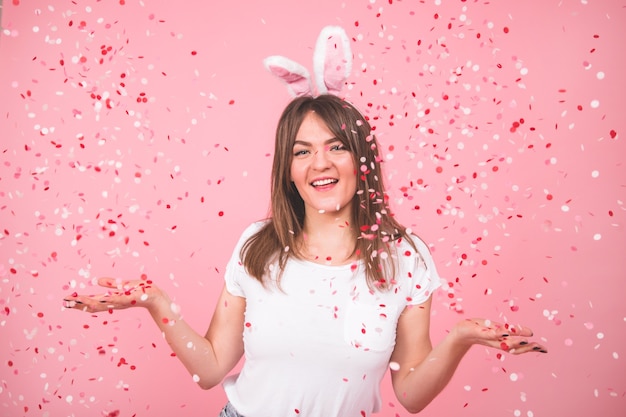 woman celebrating easter