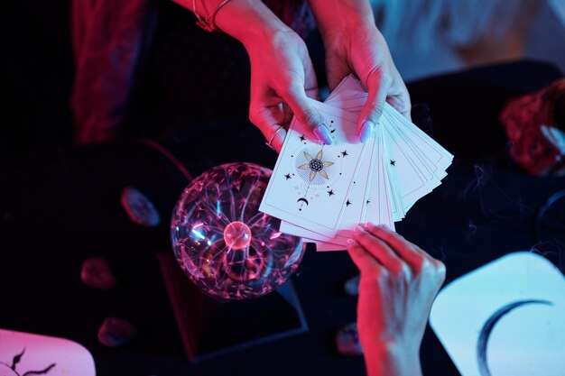 Woman Choosing Tarot Card