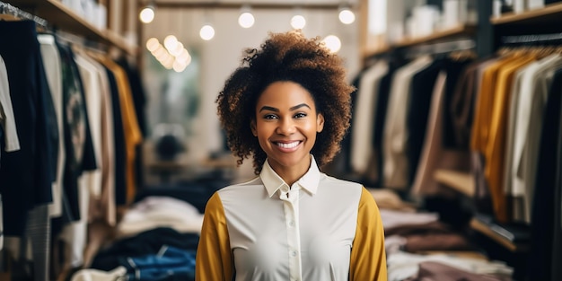 Woman and clothing tailor designer portrait with business vision