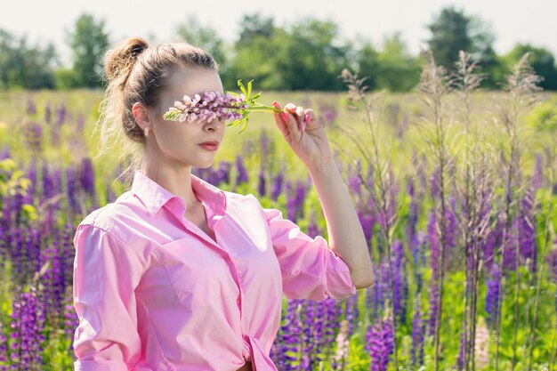 Woman covered her eyes