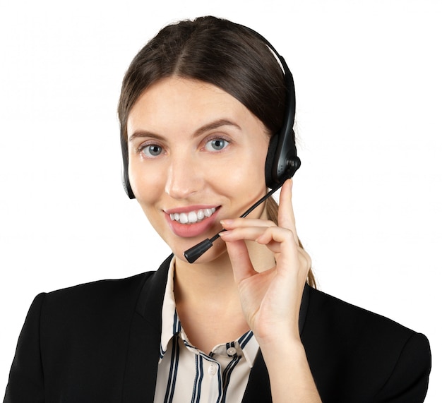 Woman customer service worker