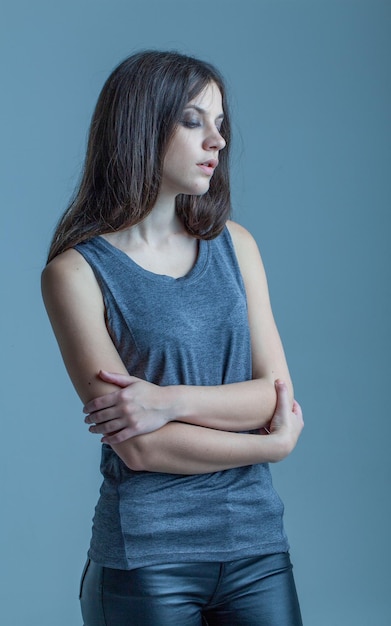 woman in different looks portrait