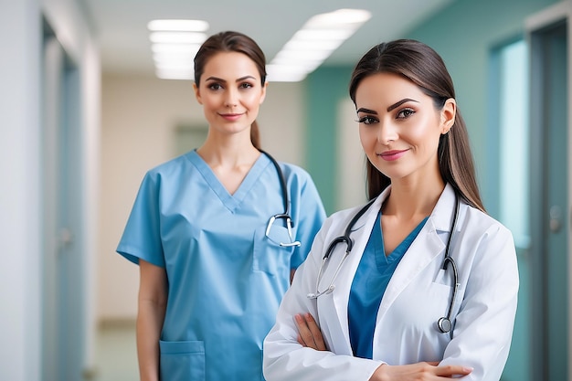 Woman doctor at hospital