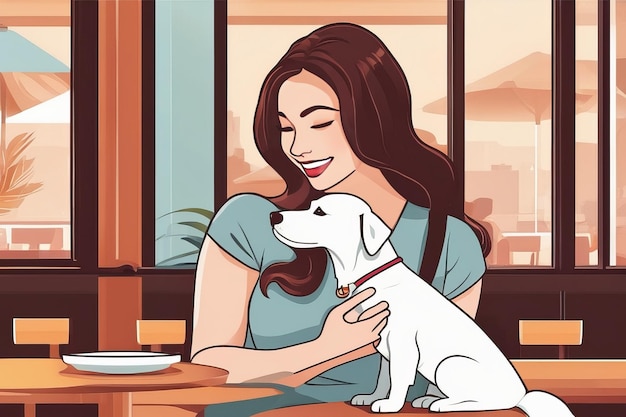 Woman and Dog Embrace in Heartwarming Friendship