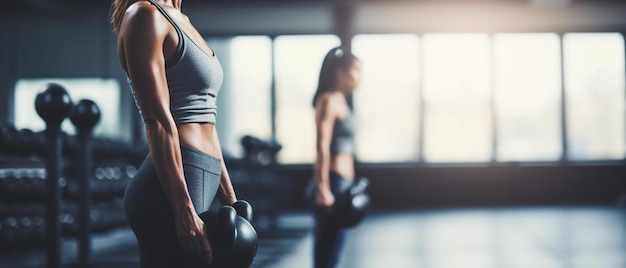 a woman doing squats with a dumbbell