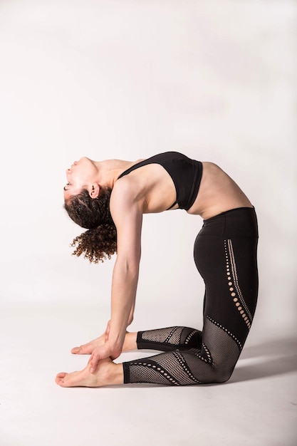 Woman doing yoga pose