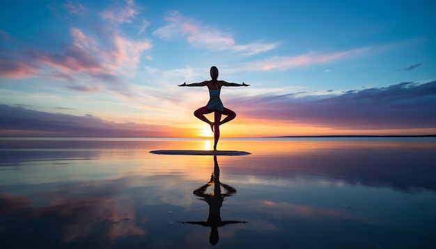 Foto woman doing yoga profesional editorial photoshoot