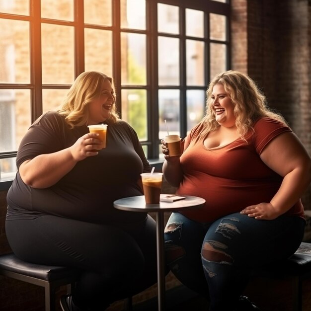 Photo woman drink a cup of coffee