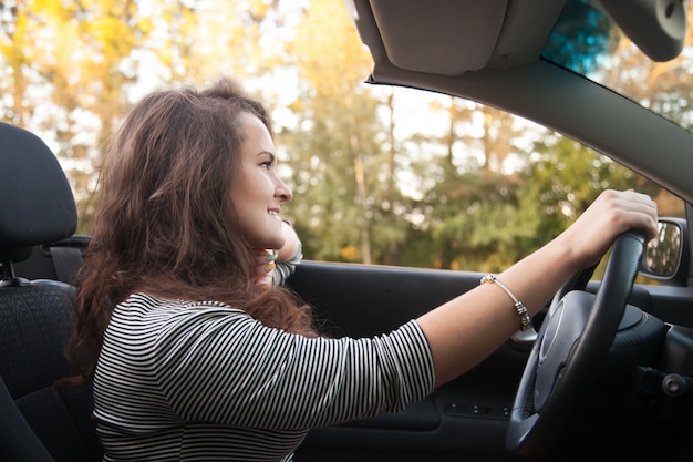 Woman driving