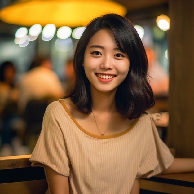 Photo a woman eating food