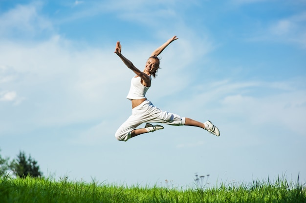 Woman engaged in fitness