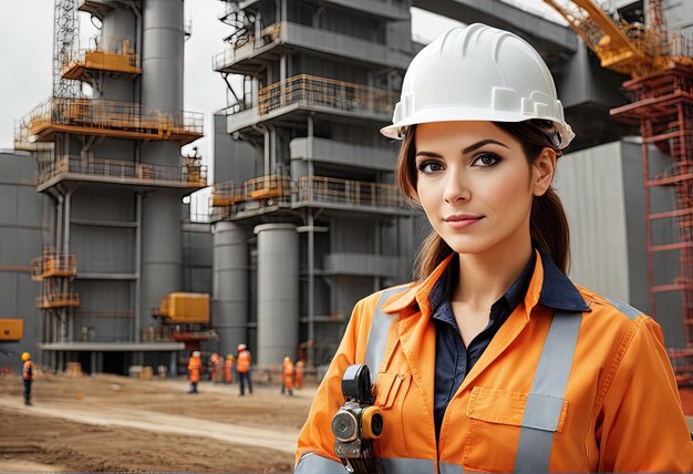 woman engineer in helmetwoman engineer in helmetportrait of an asian woman engineer wearing protecti