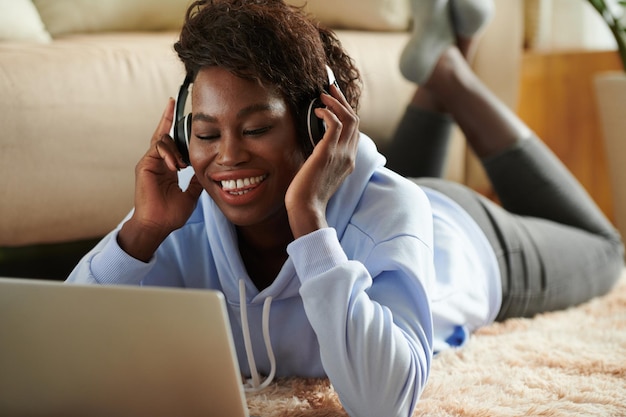 Woman Enjoying Good Song