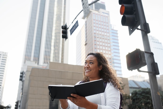 Woman enjoying her exterior hobbies