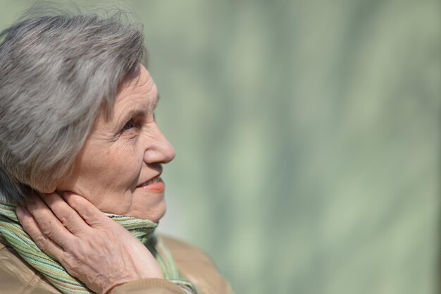 Woman enjoying a walk