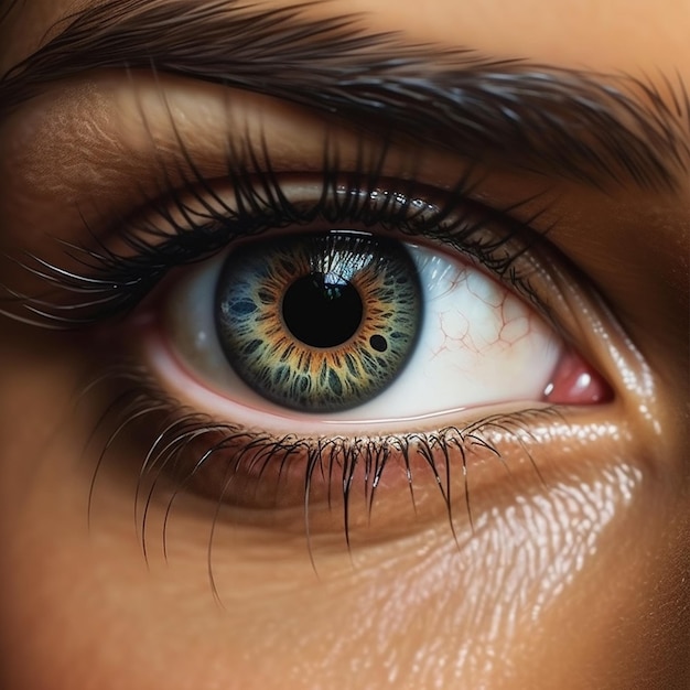 A woman eyes