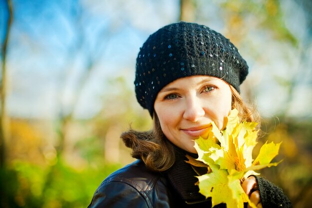 Woman fall Portrait