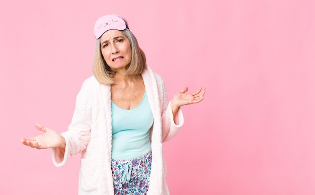 Woman feeling clueless and confused, having no idea, absolutely puzzled