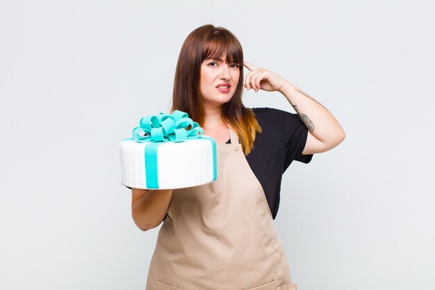 Woman feeling confused and puzzled