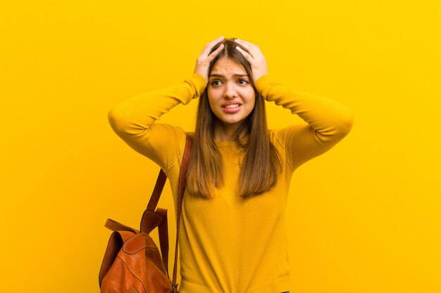 Woman feeling frustrated and annoyed, sick and tired of failure, fed-up with dull, boring tasks