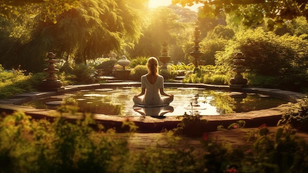 A Woman Finds Peace in HighResolution Meditation