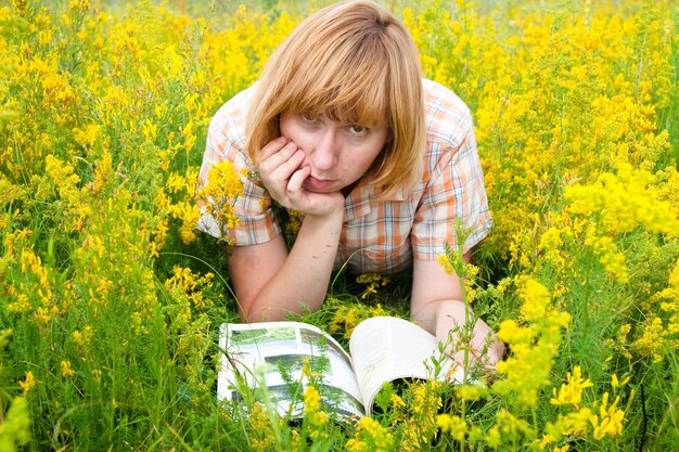 Woman in flower