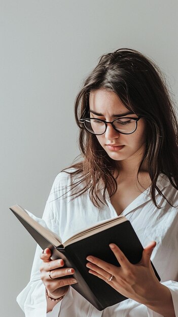 ノートブックの前にある女性