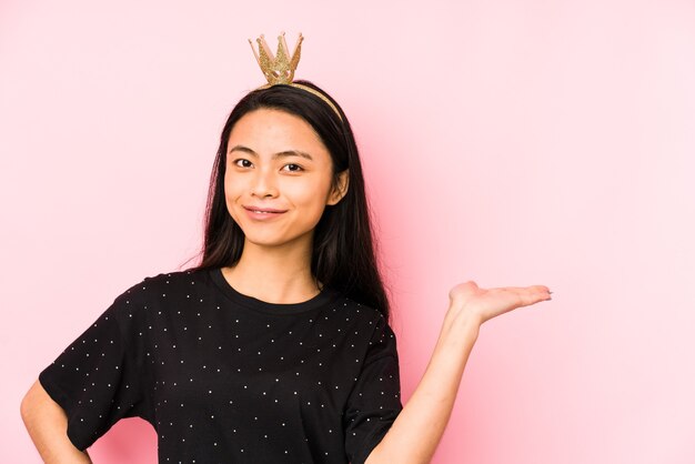 Woman gesturing with her hand