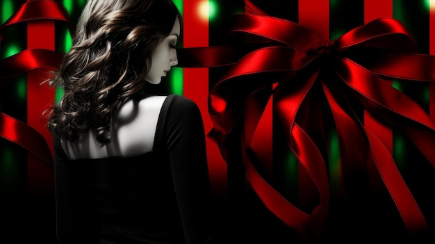 woman gift for Christmas noir style