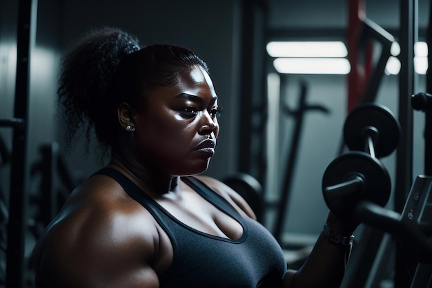 Photo woman at the gym generative ai