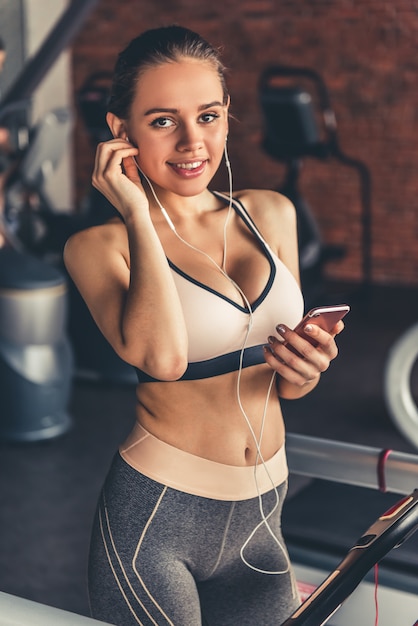 Woman at the gym