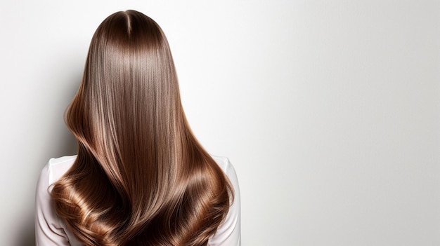 woman hair on isolated background