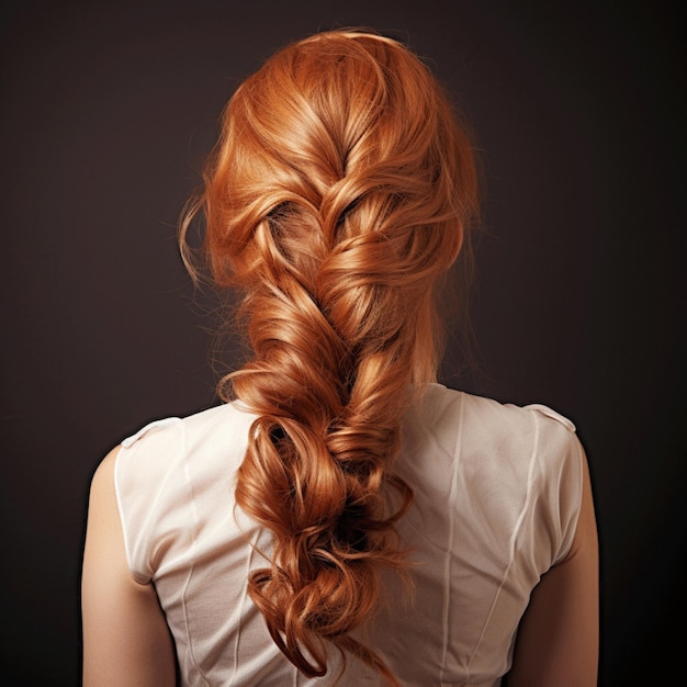 woman hair style from back side