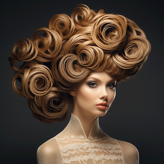 Photo woman hair style