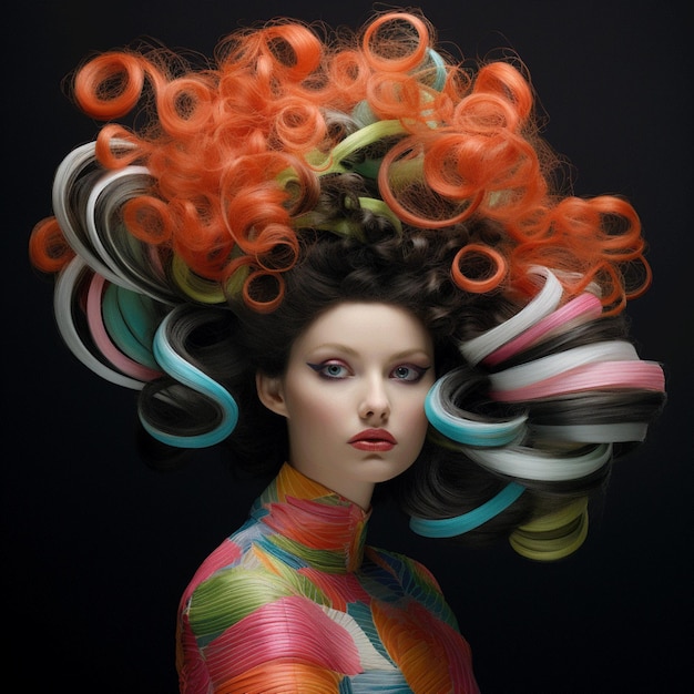 Photo woman hair style