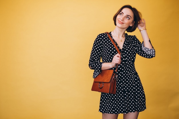 Woman happy isolated