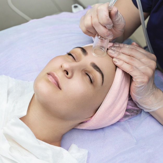 Woman having a rejuvenation procedure