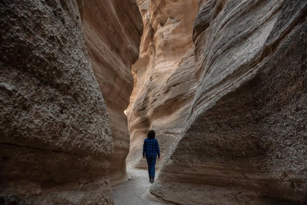 Woman hiking in the American Canyon Landscape