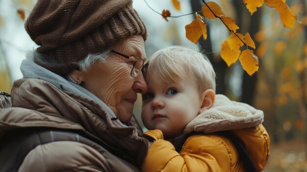 Photo woman holding child in her arms