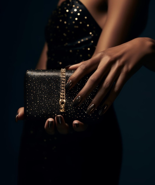 Woman holding Luxury handbag