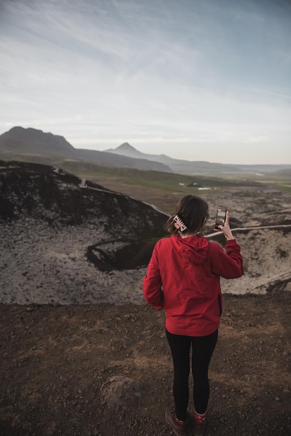 Woman in Iceland