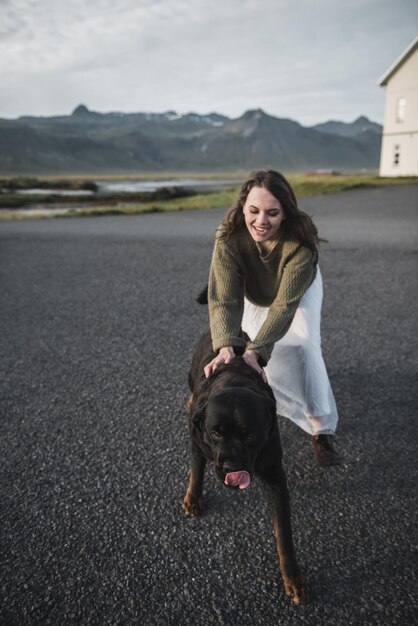 Woman in Iceland