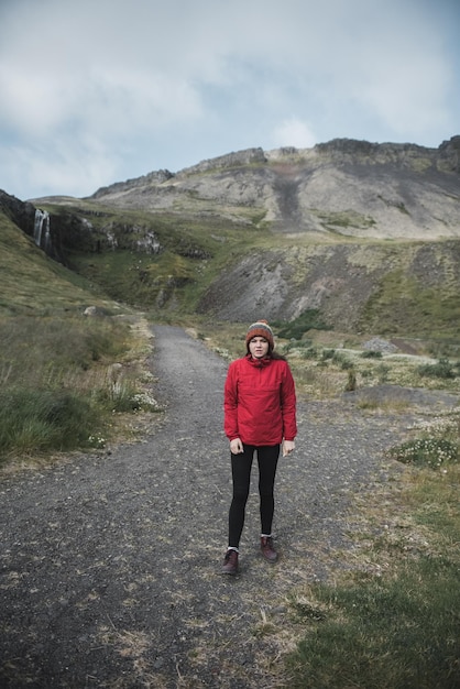 Woman in Iceland