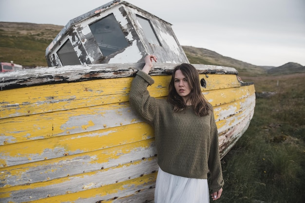 Woman in Iceland