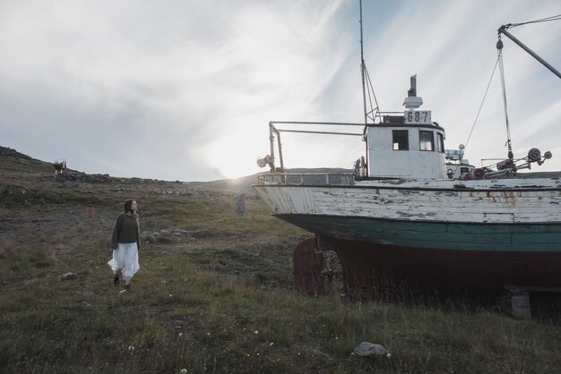 Woman in Iceland