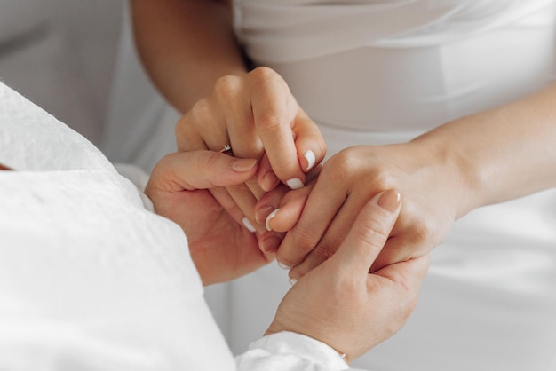 a woman is holding hands with another woman