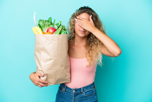 woman over isolated background