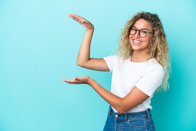 woman over isolated background