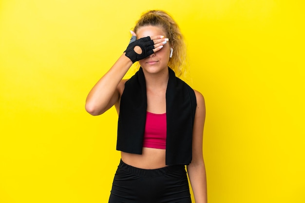 woman over isolated background