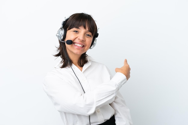 Photo woman over isolated background